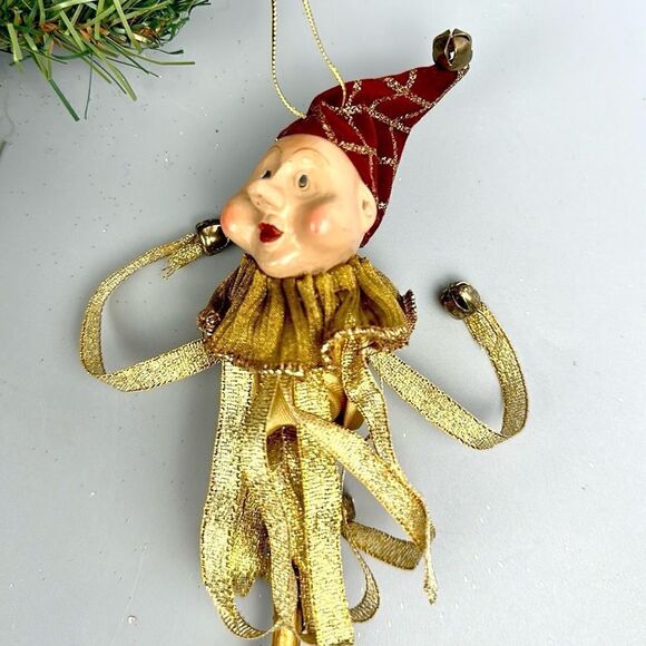Katherine’s Collection Wayne Kleski Christmas Ornament Clown Jester on a Stick - Picture 5 of 15